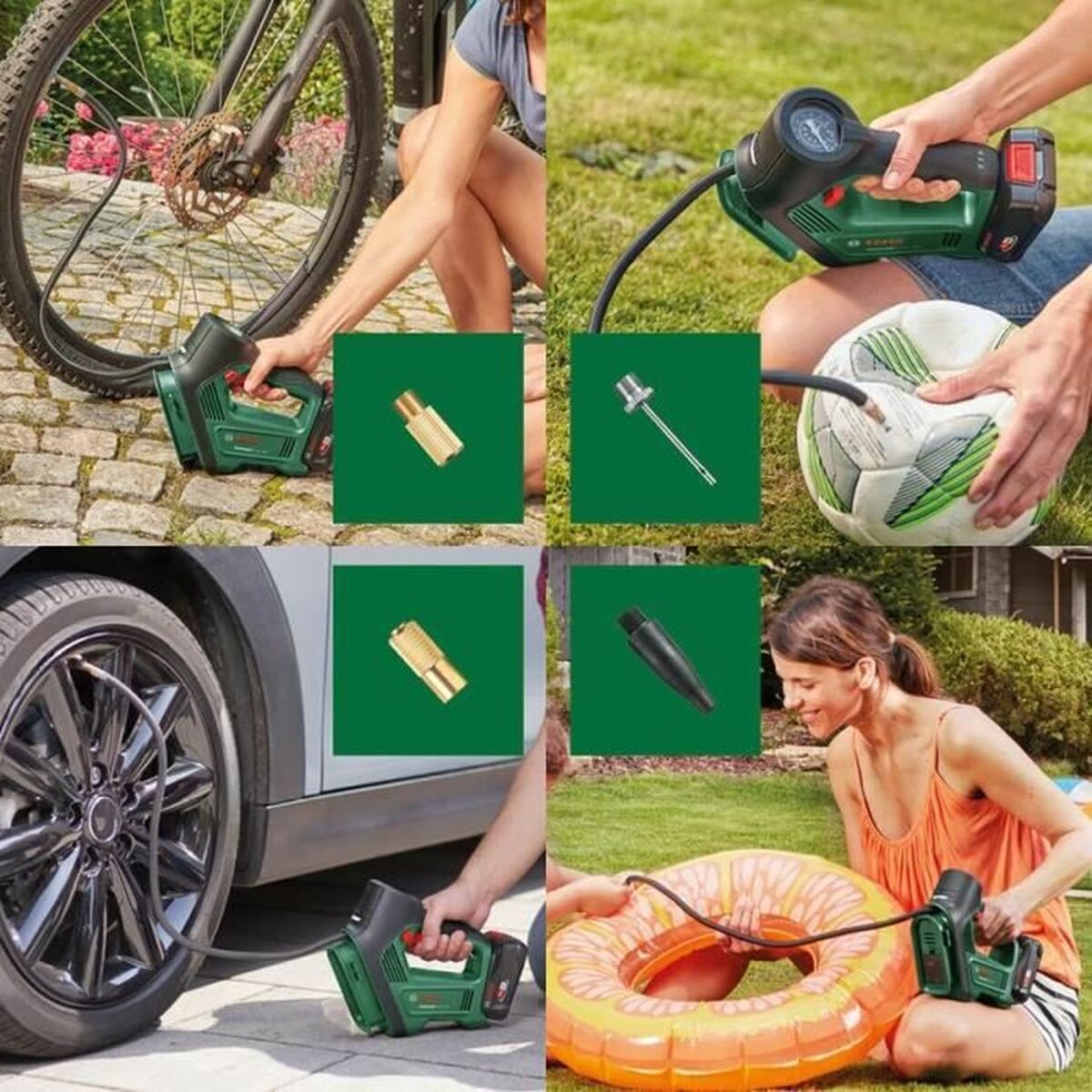 Luftkompressor BOSCH Universalpump Grön